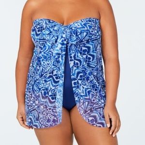 Ralph Lauren Plus Convertible Paisley One Piece